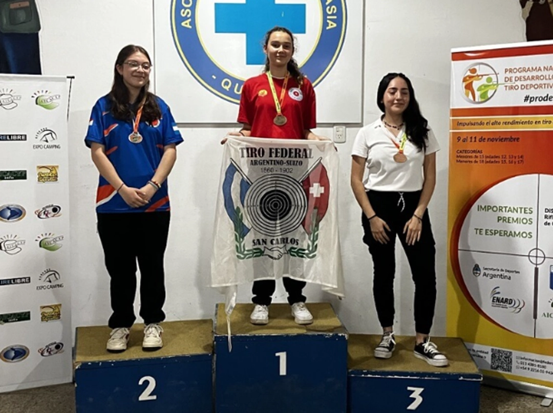 El podio sub 18 Mujeres